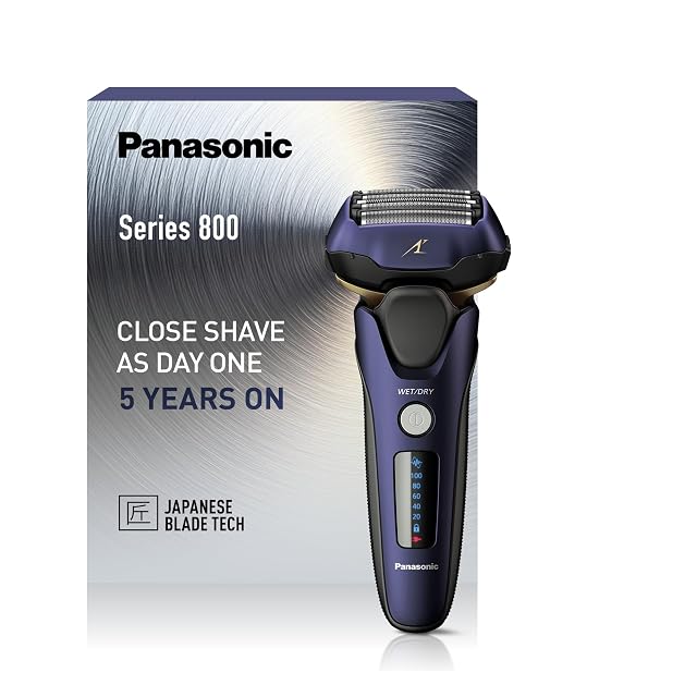Panasonic ES-LV67 Series 800 Folienrasierer in Marineblau mit Fünfklingen-Kopf