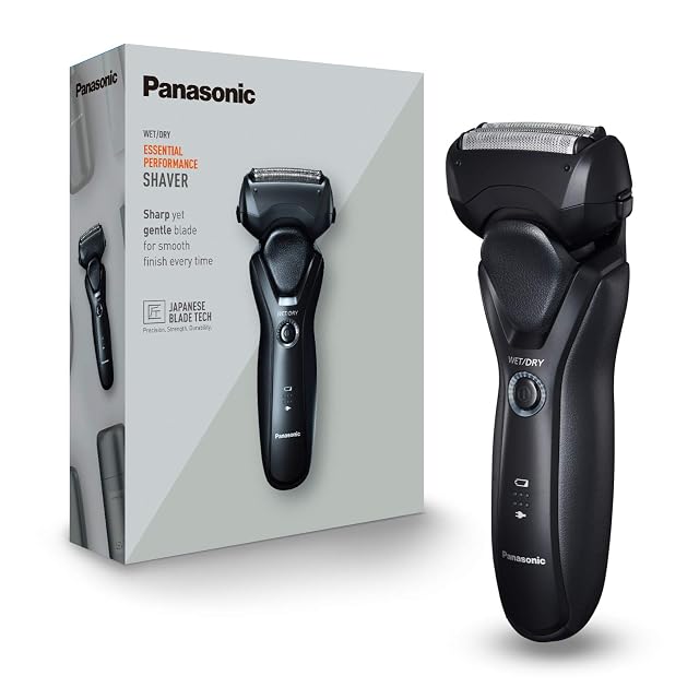 Panasonic ES-RT37 Series 500 Folienrasierer in Schwarz mit ausklappbarem Trimmer