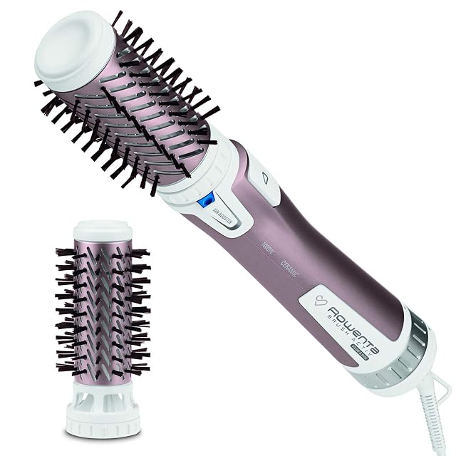 Rowenta Brush Activ Premium Care rotierende Warmluftbürste mit zwei Keramikköpfen